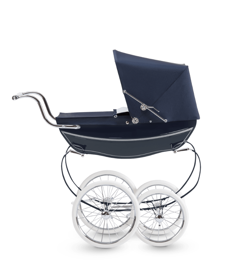 navy dolls pram