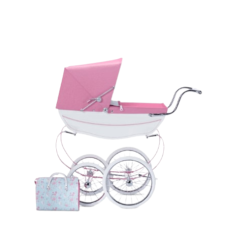 Silver Cross Dolls Pram Changing Bag Oberon Navy Pink