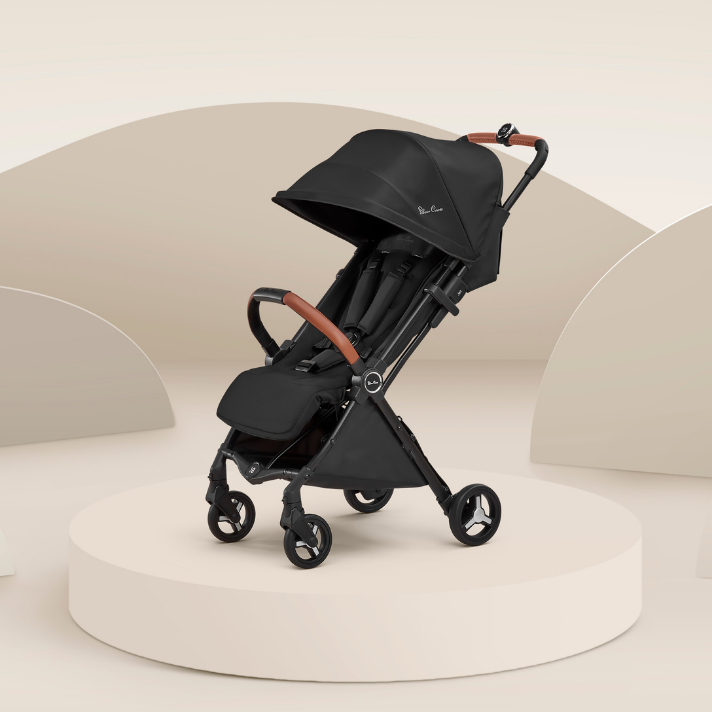 Jet 3 Super Compact Stroller - Black, Silver and Eclipse