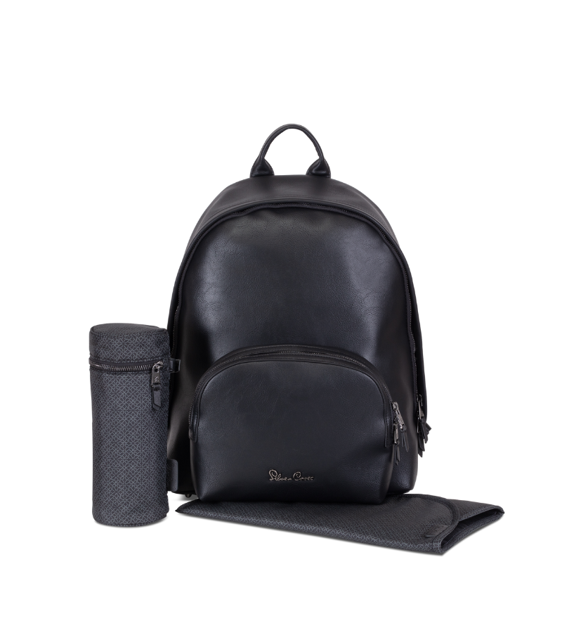 DUNE/ REEF DIAPER BAG BLACK WITH THERMOS AND MAT