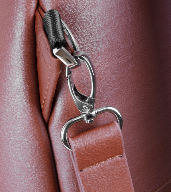 DUNE / REEF DIAPER BAG TAN CLOSE UP