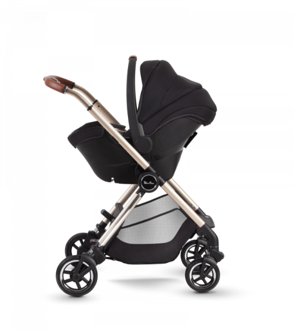 DUNE STROLLER STONE PROFILE WITH CAR SEAT ON IT