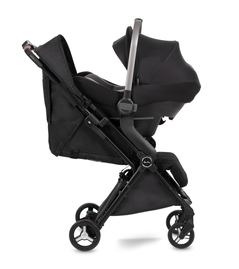 Jet 3 Super Compact Stroller Black Silver and Eclipse