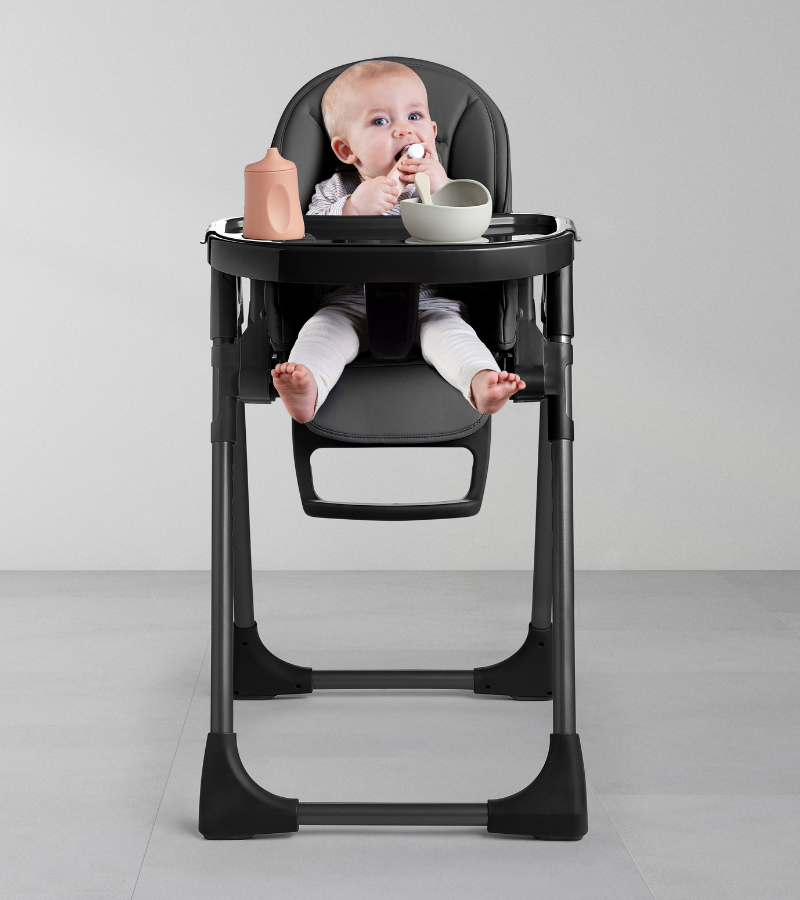 Silver Cross Gourmet High Chair Silver Cross Gourmet High Chair with Baby