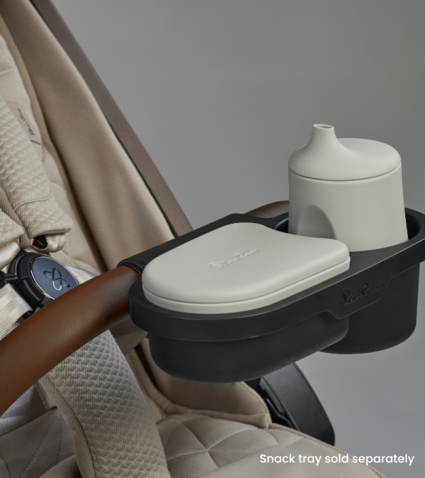 Clic Compact Stroller Latte BellyBar & Snack Tray