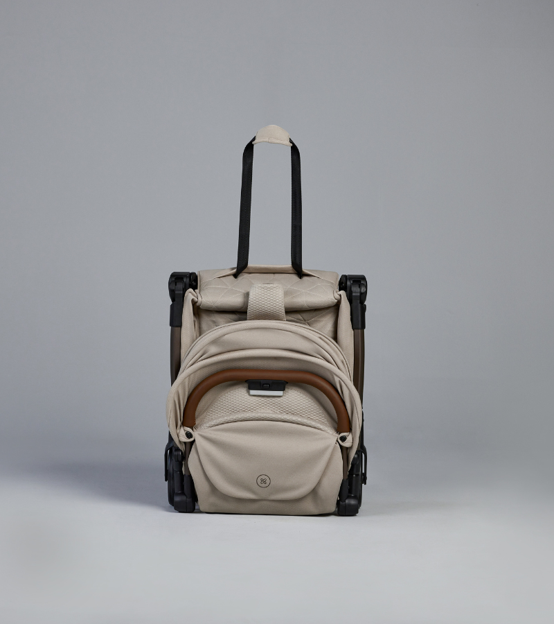 Clic Compact Stroller Latte Folded Clic Compact Stroller Latte Folded