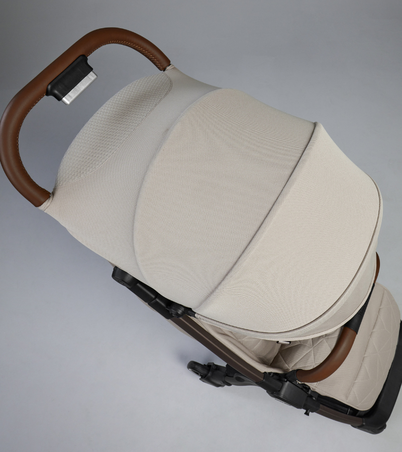 Clic Compact Stroller Latte UPF 50+ Hood Clic Compact Stroller Latte UPF 50+ Hood