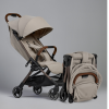 Clic Compact Stroller Latte Open and Folded