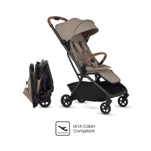 Nia Compact Folding Travel Stroller - Champagne